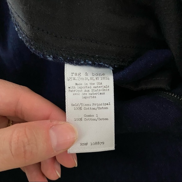 RAG & BONE Satin Waistband Contrast Stitch Jeans size 0 - Picture 12 of 13